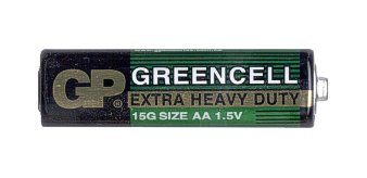 Батарейка AA сольова 1,5V 1шт. GP Batteries R6,S2 Батарейка AA сольова 1,5V 1шт. GP Batteries R6,S2