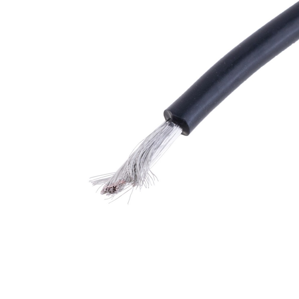 Силіконовий провід 15AWG (1.5mm²-300/0.08TS) чорний
