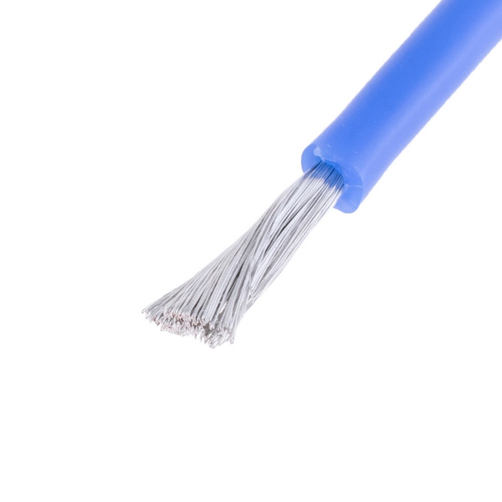 Силіконовий провід 15AWG (1.5mm²-300/0.08TS) синій