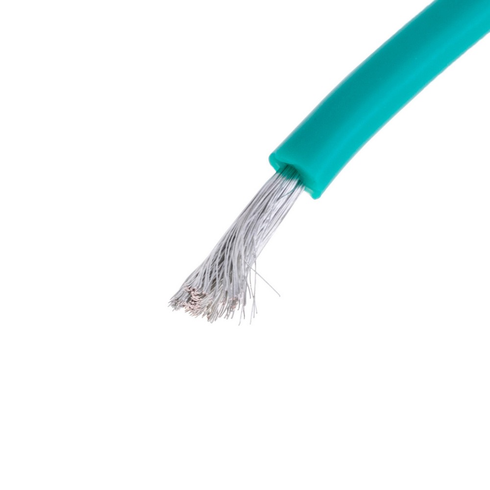 Силіконовий провід 15AWG (1.5mm²-300/0.08TS) зелений