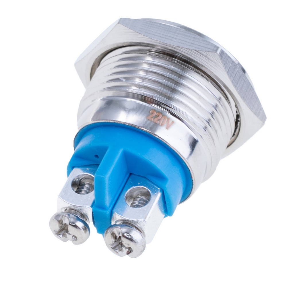 Індикаторна лампа 16 mm із червоним підсвічуванням IP67, 220V, GQ16AS-D-3 220V RED Індикаторна лампа 16 mm із червоним підсвічуванням IP67, 220V, GQ16AS-D-3 220V RED