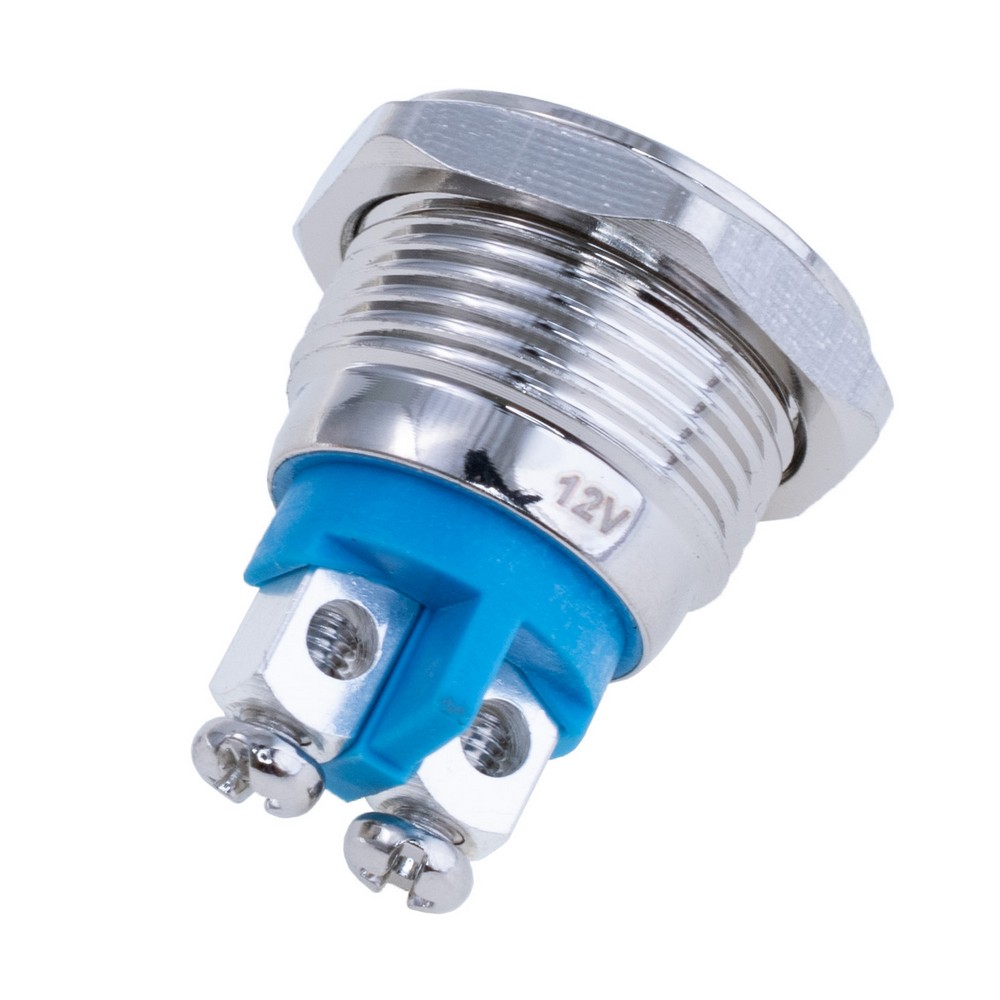Індикаторна лампа 16 mm із зеленим підсвічуванням IP67, 12V, GQ16AS-D-3 12V GREEN Індикаторна лампа 16 mm із зеленим підсвічуванням IP67, 12V, GQ16AS-D-3 12V GREEN