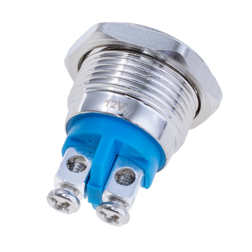 Індикаторна лампа 16 mm із жовтим підсвічуванням IP67, 12V, GQ16AS-D-3 12V YELLOW Індикаторна лампа 16 mm із жовтим підсвічуванням IP67, 12V, GQ16AS-D-3 12V YELLOW