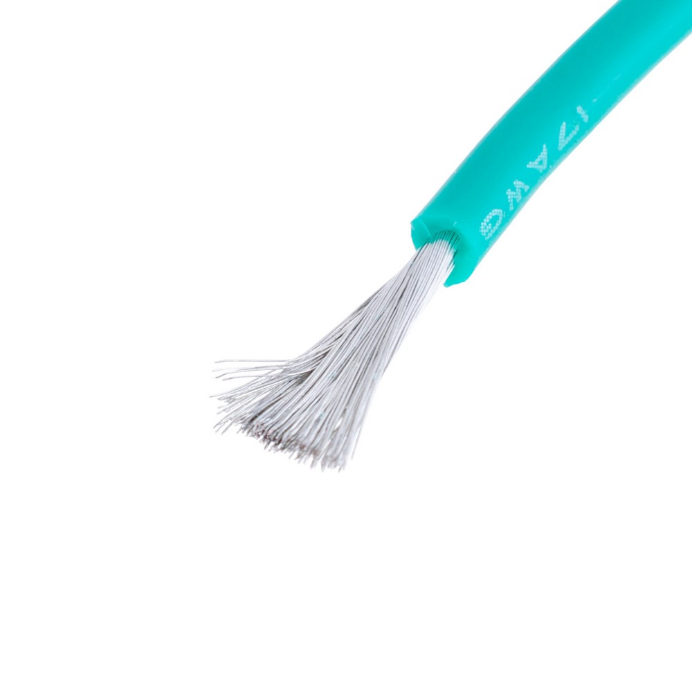 Силіконовий провід 17AWG (1.05mm²-210/0.08TS) зелений