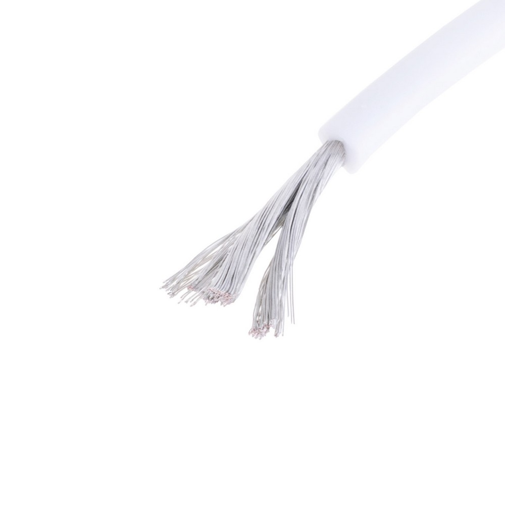 Силіконовий провід 17AWG (1.05mm²-210/0.08TS) білий