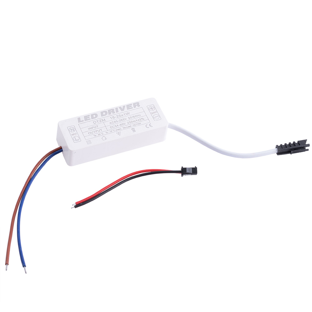 Драйвер для світлодіодів 18-25W в корпусі, 250mA ±5% @ DC 54-80V, AC 85-265V, 83x30x20mm Драйвер для світлодіодів 18-25W в корпусі, 250mA ±5% @ DC 54-80V, AC 85-265V, 83x30x20mm