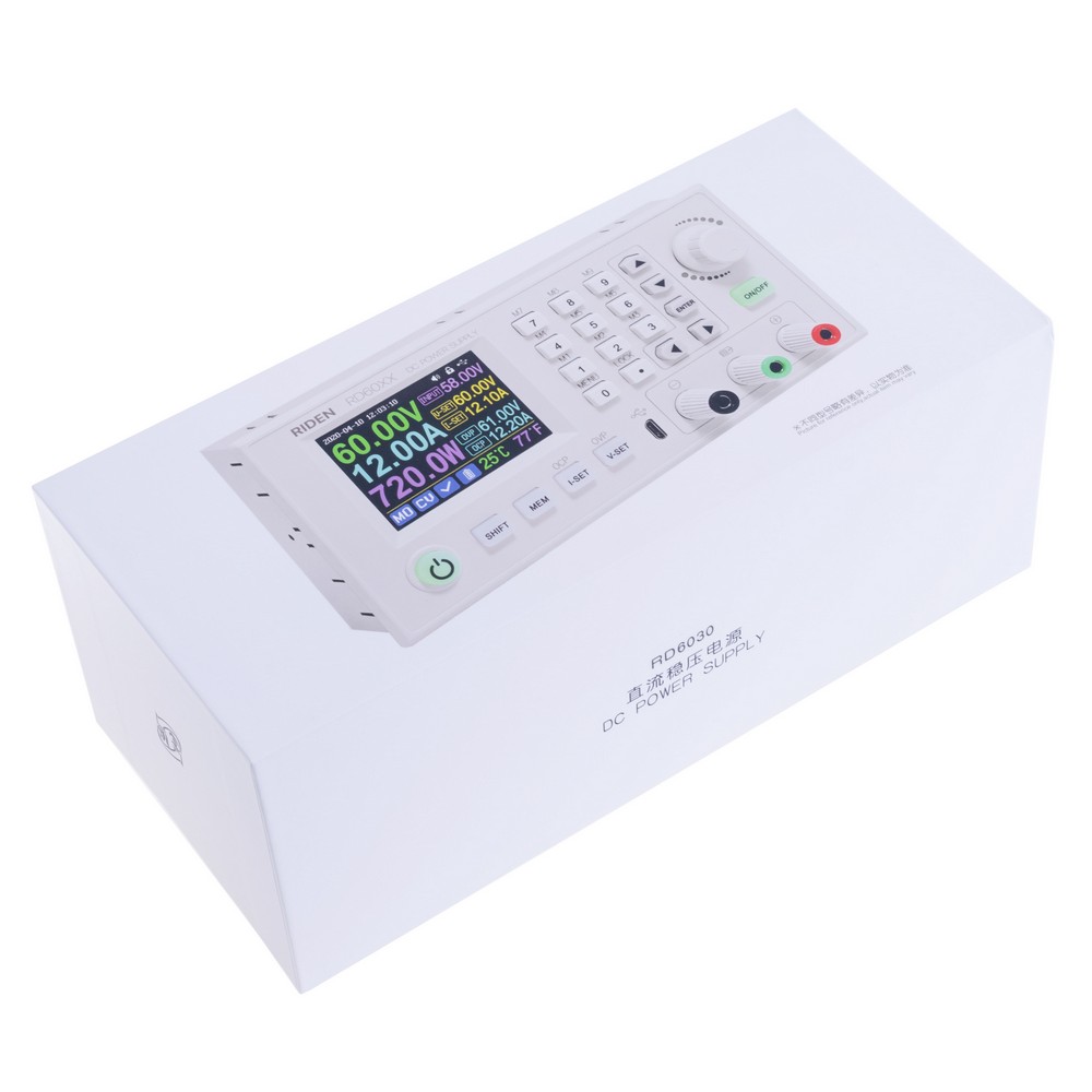 Блок живлення лабораторний, модульний 1800W, 0-60VDC, RIDEN RD6030 0-60V 0-30A 1800W