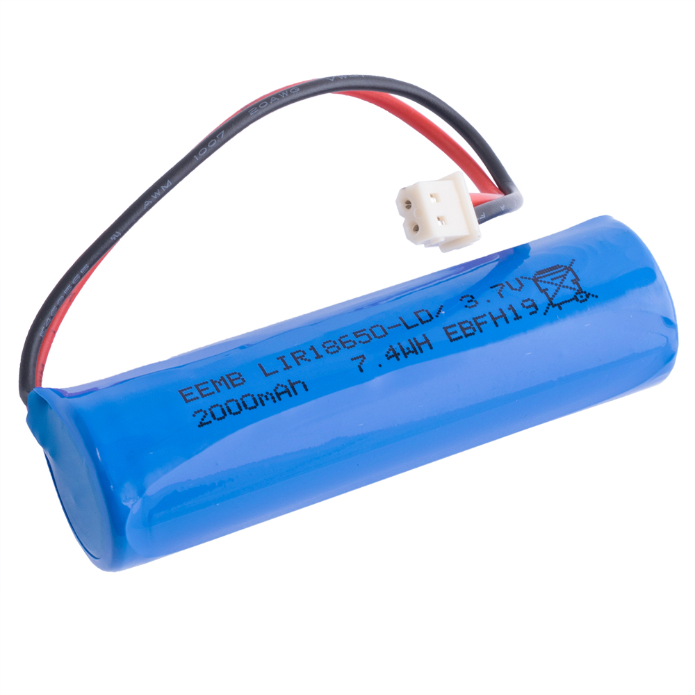 Li-Ion 2000mAh, 3,7V, 18650 EEMB літій-іонний акумулятор з проводами LIR18650-LD