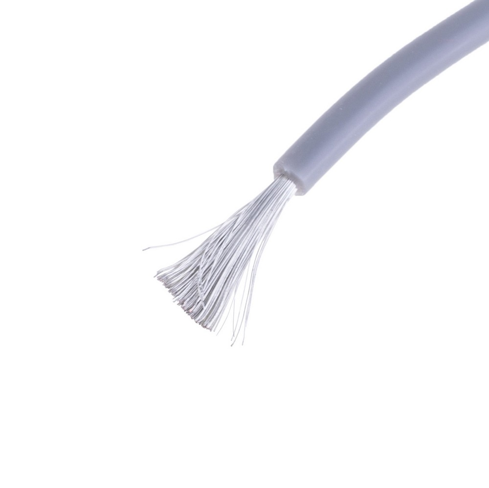 Силіконовий провід 18AWG (0.75mm²-150/0.08TS) сірий