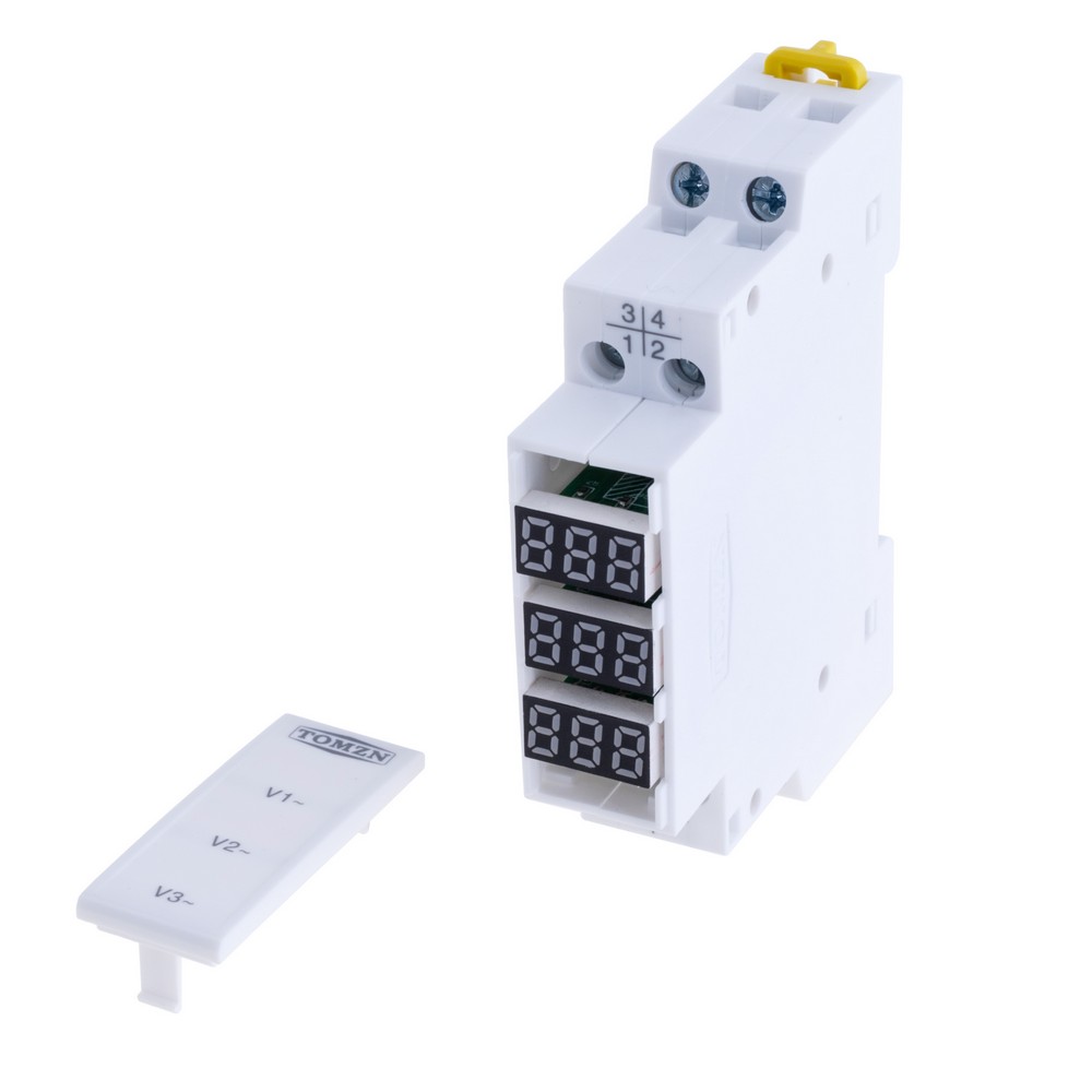 Трифазний вольтметр 18mm Voltage Meter AC 40-500V TO-3V Not Transparent