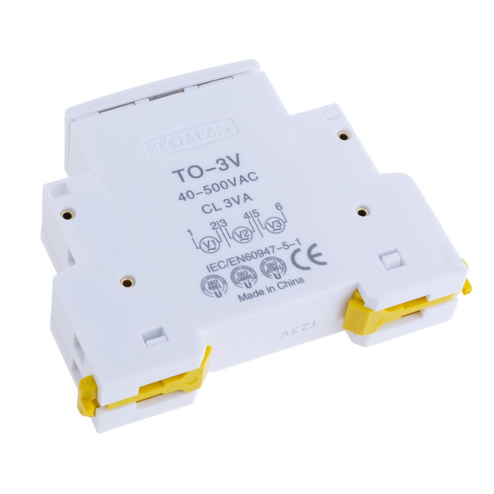 Трифазний вольтметр 18mm Voltage Meter AC 40-500V TO-3V Not Transparent