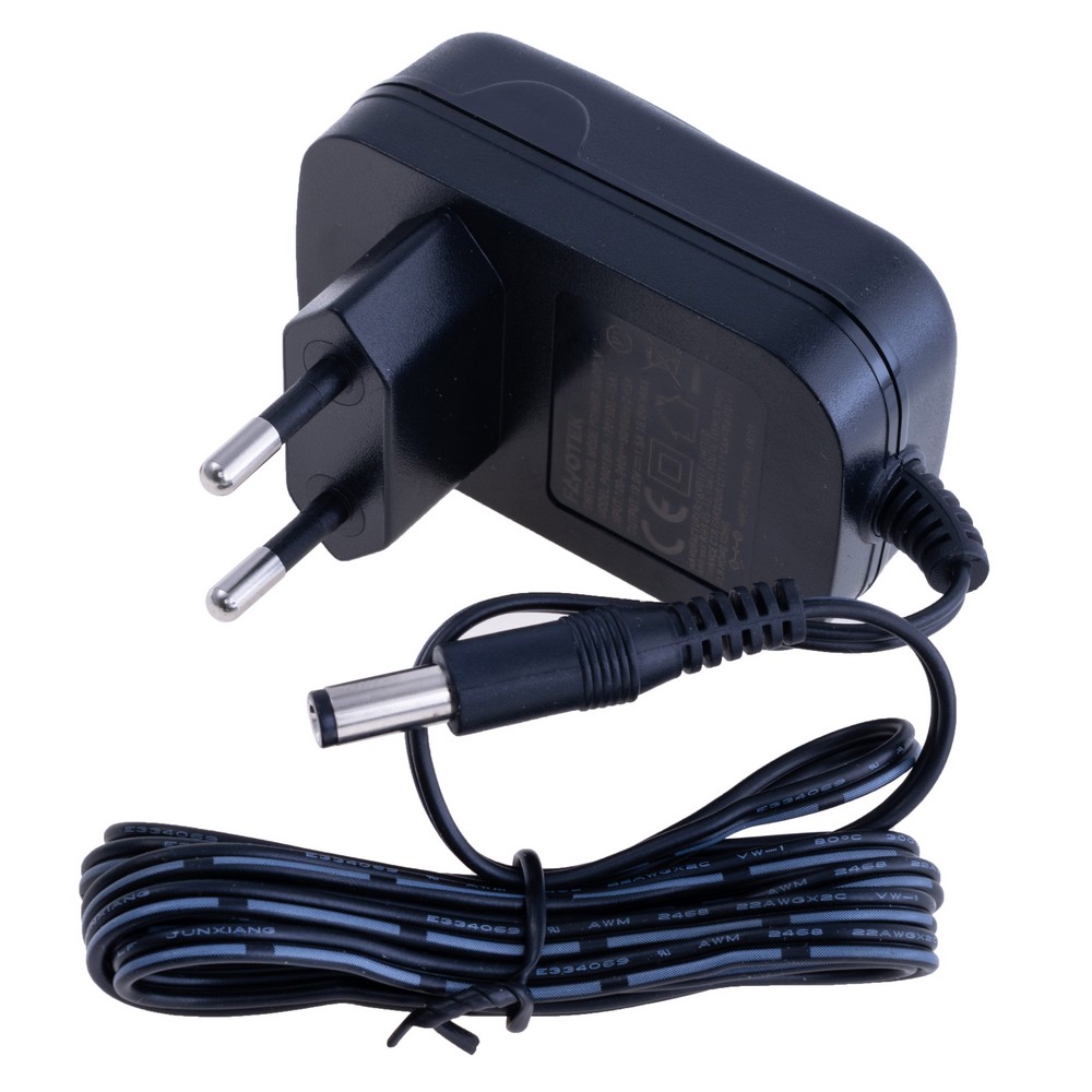 Блок живлення з вилкою 18W 12V, роз'єм:2.1x5.5 mm, PA018VP-120150E-15A1