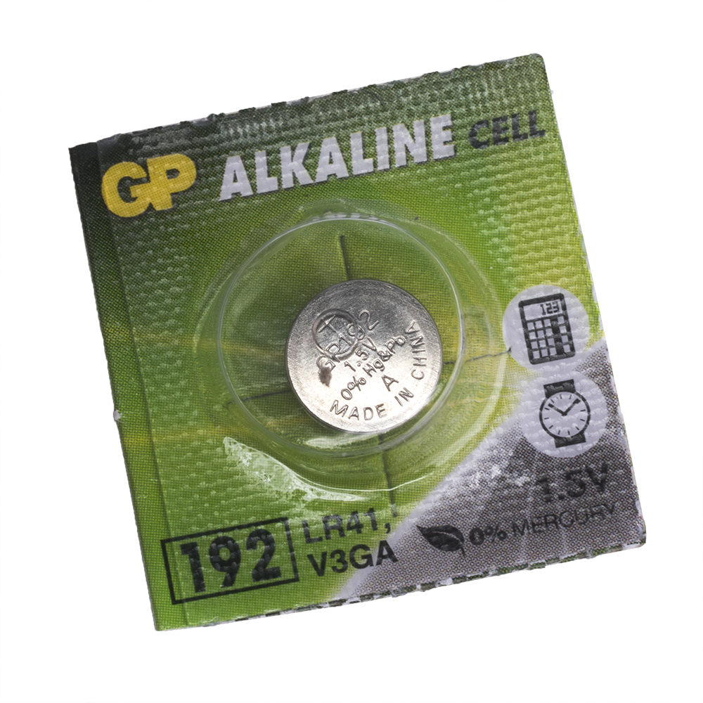 Батарейка AG3 лужна 1,5V 1шт. GP Batteries 192 LR41