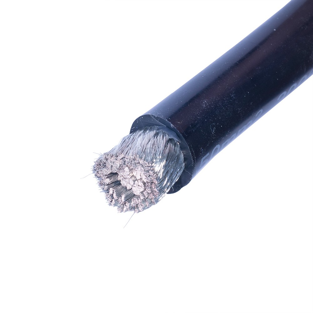 Силіконовий провід 1AWG (50mm²10000/0.08TS) чорний Силіконовий провід 1AWG (50mm²10000/0.08TS) чорний