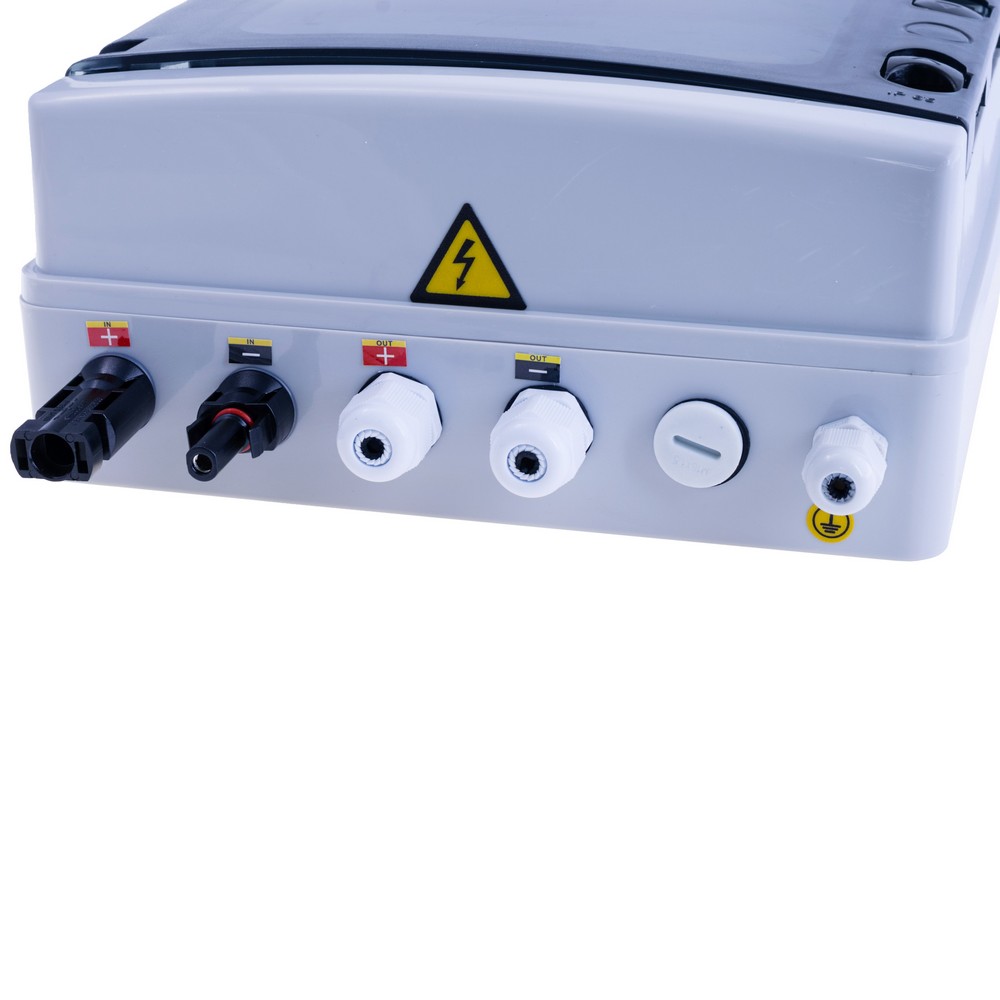 Збірка для захисту систем із сонячними панелями 1 input 1 out DC 600V Fuse MCB SPD Waterproof Box IP65 8ways 1 input 1 out DC 600V 16A DC MCB