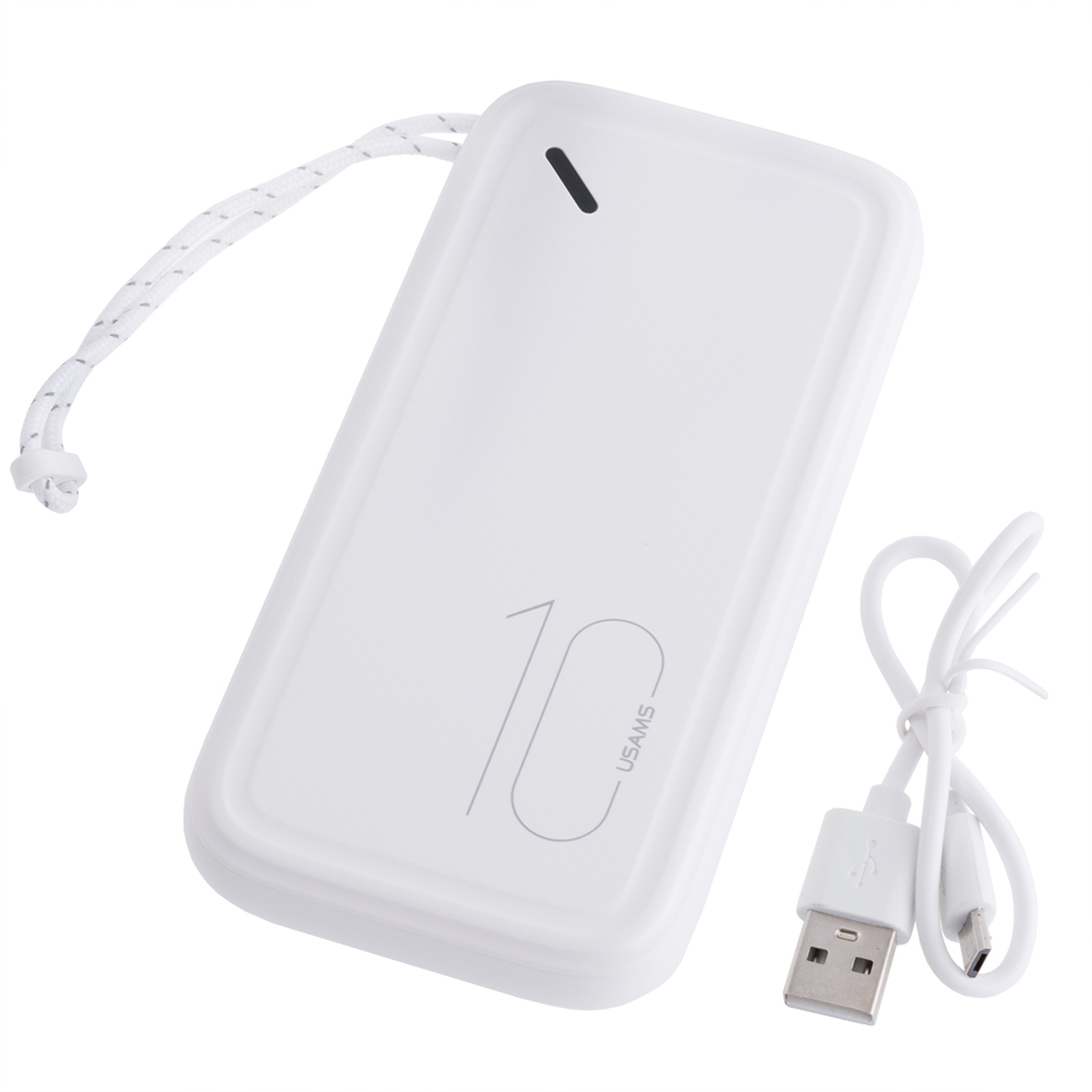 Power Bank 10000mAh 37Wh (Rated Capacity: 6000mAh) US-CD150 PB56 білий (USAMS)