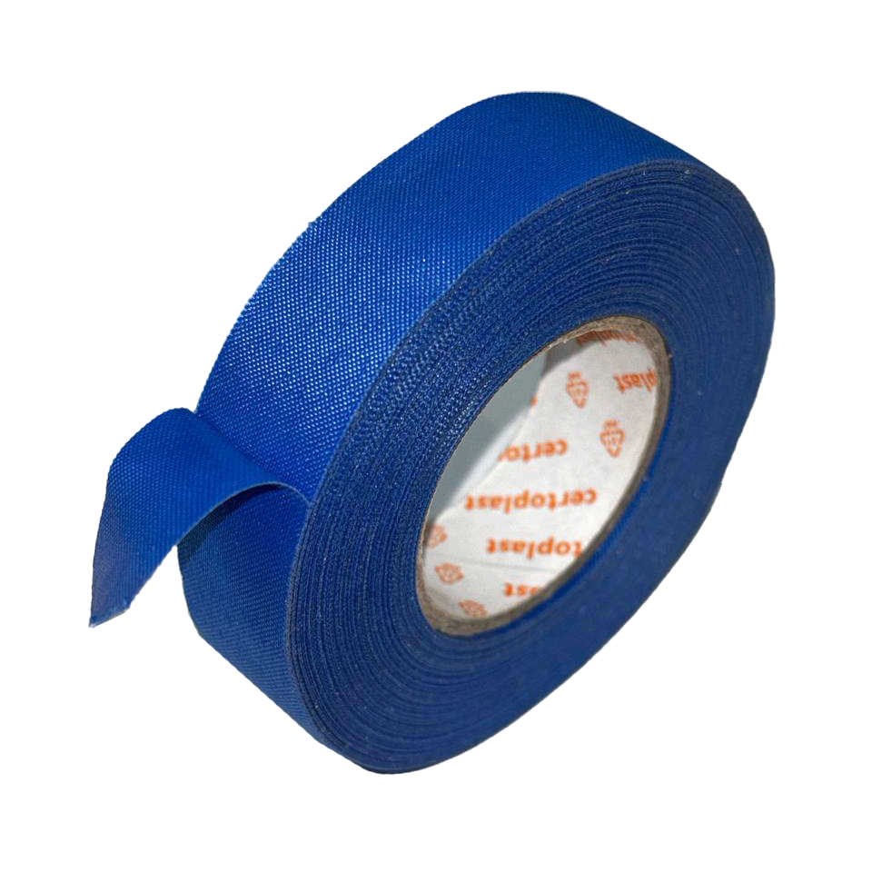 Ізоляційна стрічка тканинна лавсанова 19мм*25м синя Certoplast 514