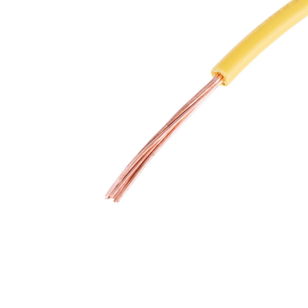 Провід багатожильний 1mm² (18AWG, 7xD0.43mm) жовтий