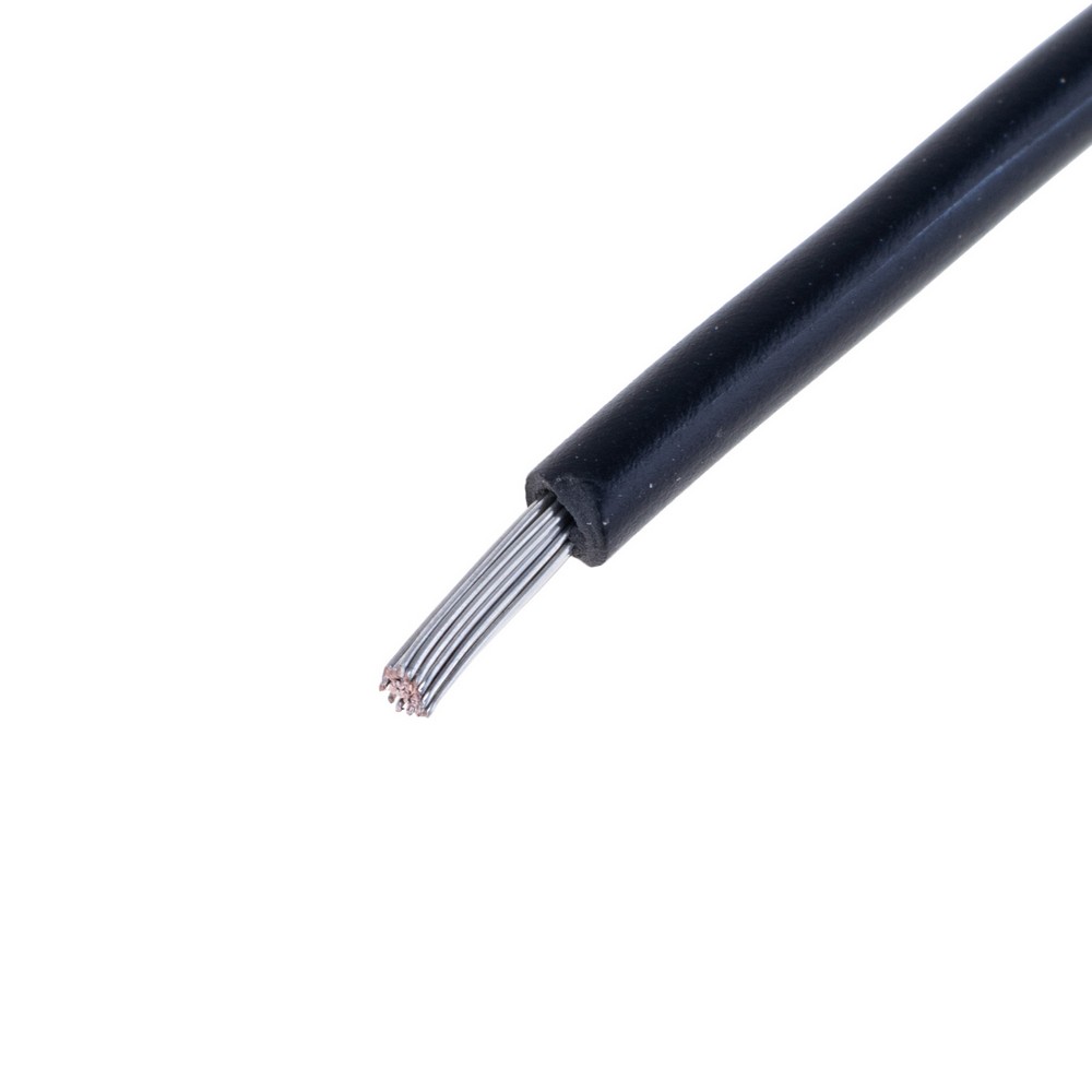 Провід багатожильний 1mm² (32xD0,20мм, лужена мідь) чорний, PVC (RV1-32/0.20-TCU-B) Провід багатожильний 1mm² (32xD0,20мм, лужена мідь) чорний, PVC (RV1-32/0.20-TCU-B)