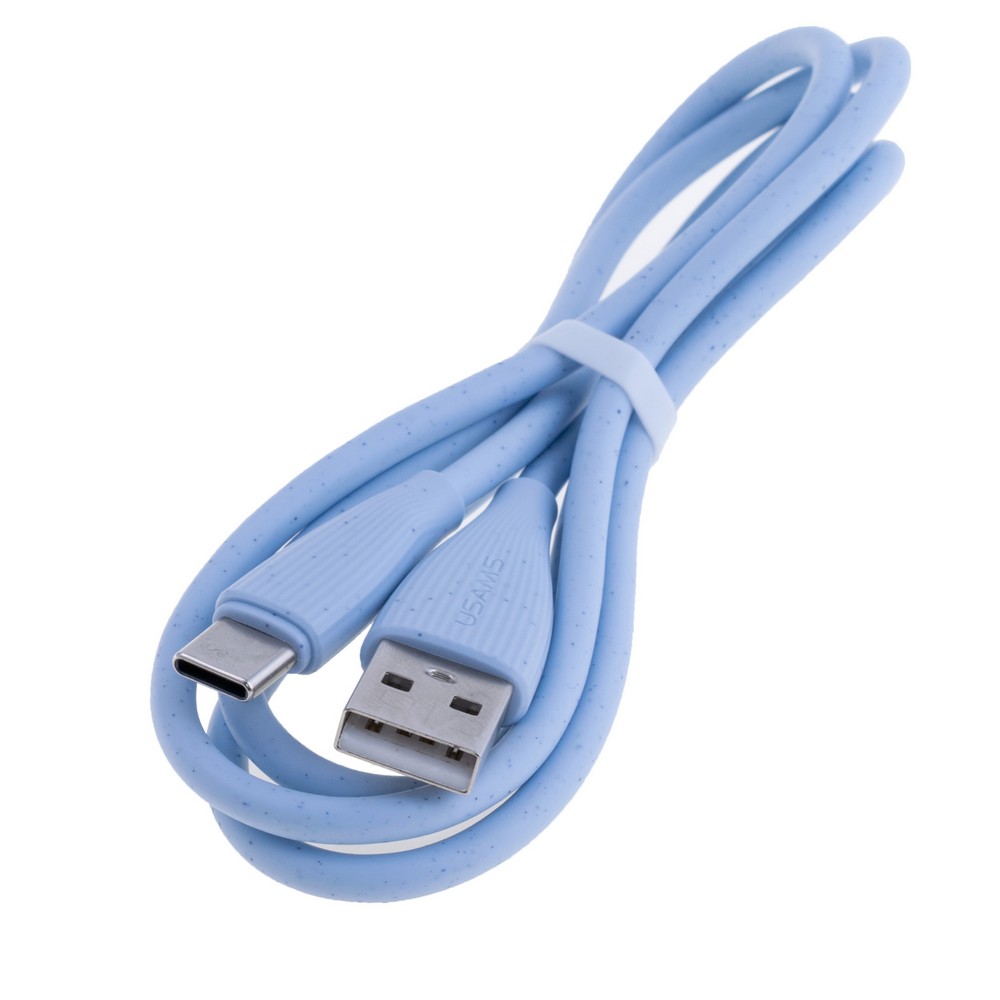 SJ714 Type-C 3A Fast Charging Data Cable - Green Series 1m (SJ714USB03 Blue – USAMS)