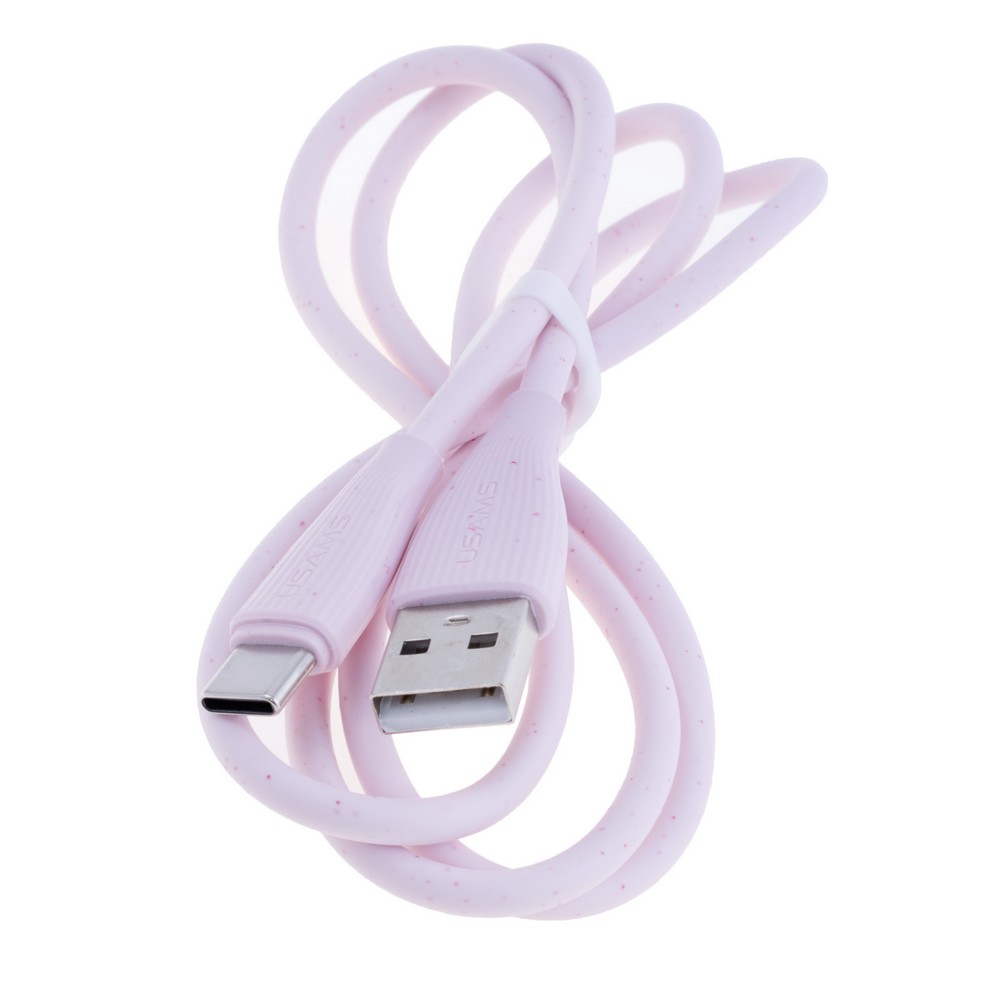 SJ714 Type-C 3A Fast Charging Data Cable - Green Series 1m (SJ714USB04 Pink – USAMS)