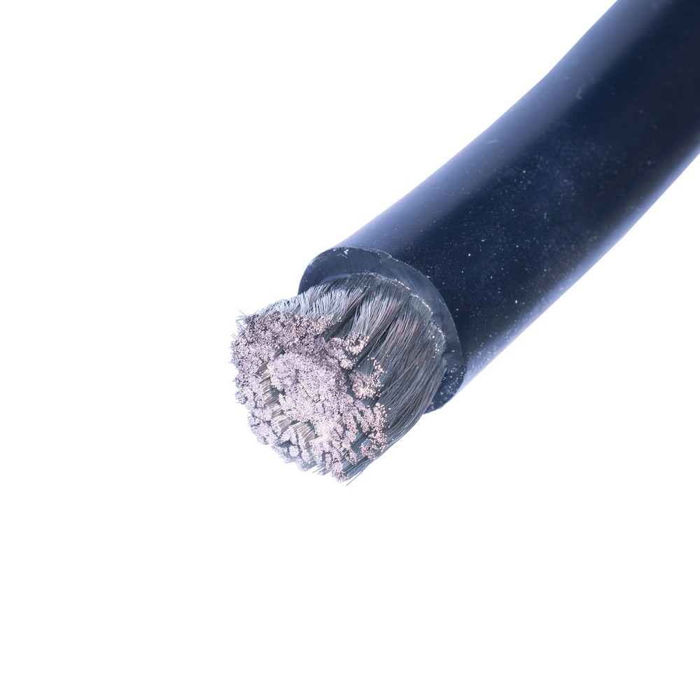 Силіконовий провід 2/0AWG (75mm²15000/0.08TS) чорний Силіконовий провід 2/0AWG (75mm²15000/0.08TS) чорний
