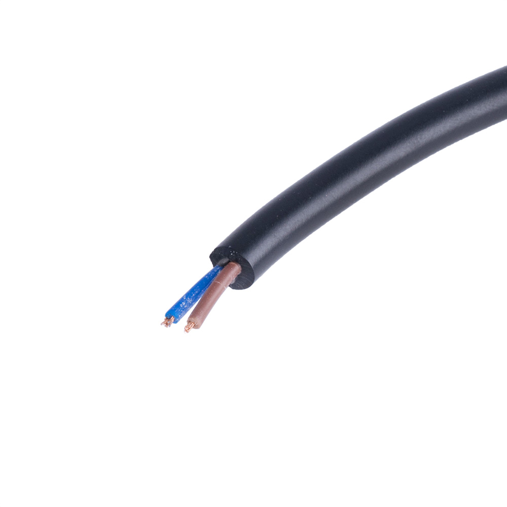 Провід живлення круглий 2-жильний 24AWG (PVC, 16/0.14/AS) коричневий+синій