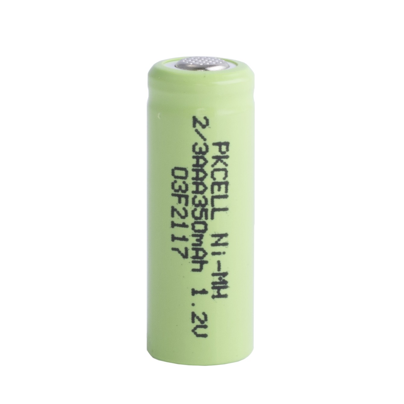 Акумулятор "2/3AAA" 350 mAh - PKCELL (NI-MH 2/3AAA350mah 1.2v flat cap)