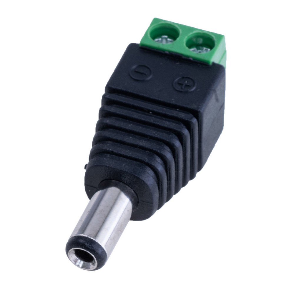 Перехід з клем на 2,5x5,5mm male, DC2.5-T1