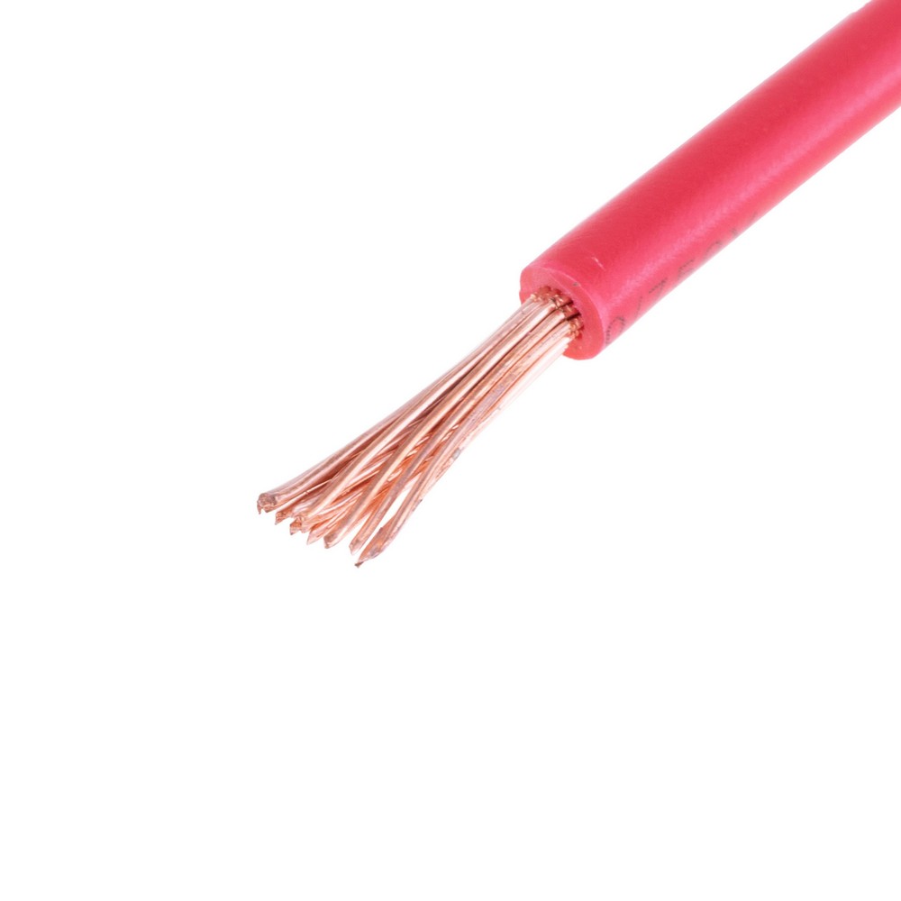 Провід багатожильний 2.5mm² (14AWG, 19xD0.41mm) червоний