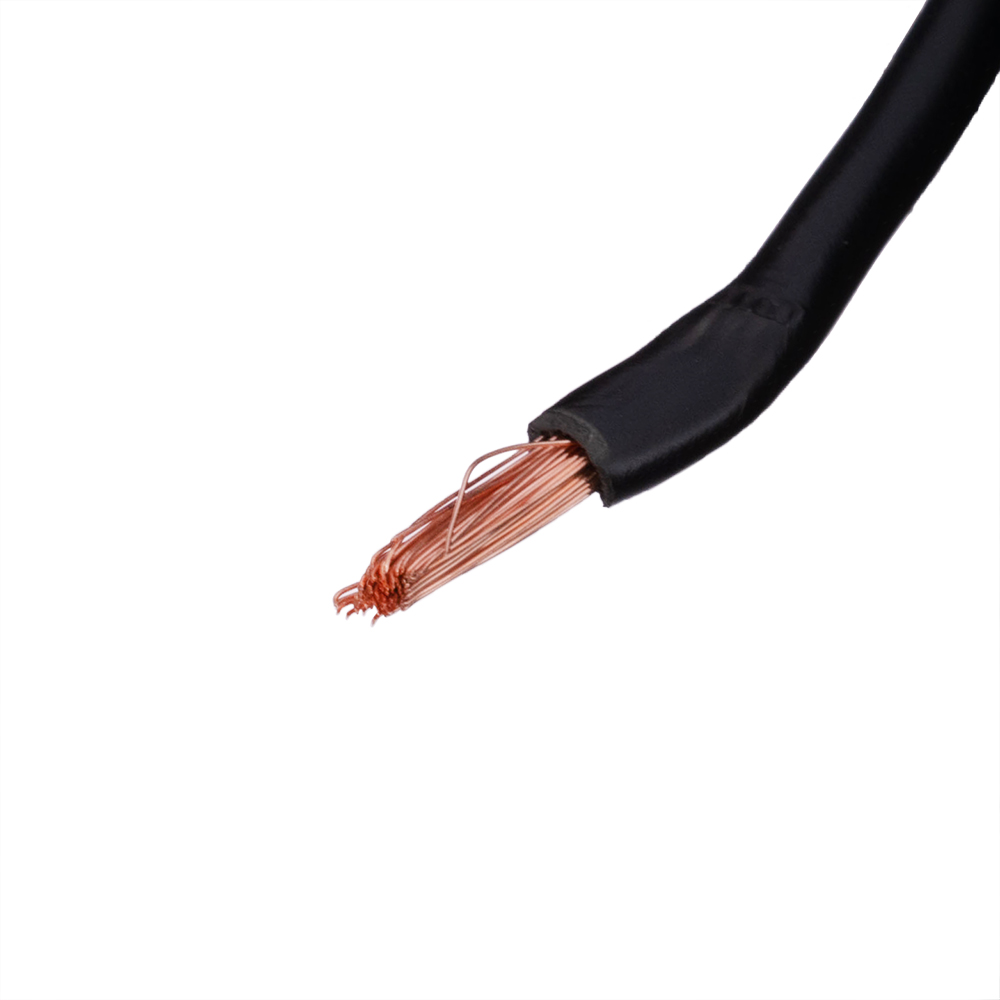 Провід багатожильний 2.5mm² (14AWG/77xD0.20мм, мідь, PVC), чорний