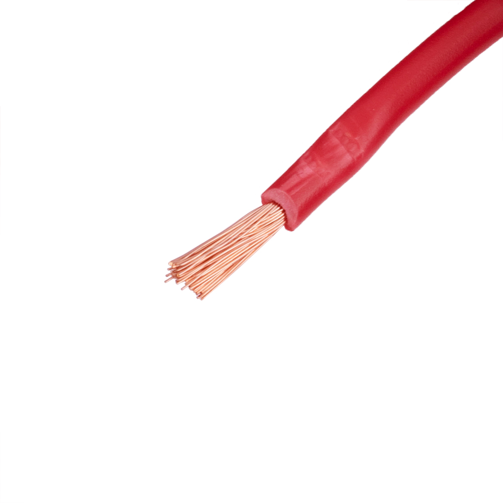 Провід багатожильний 2.5mm² (14AWG/77xD0.20мм, мідь, PVC), червоний