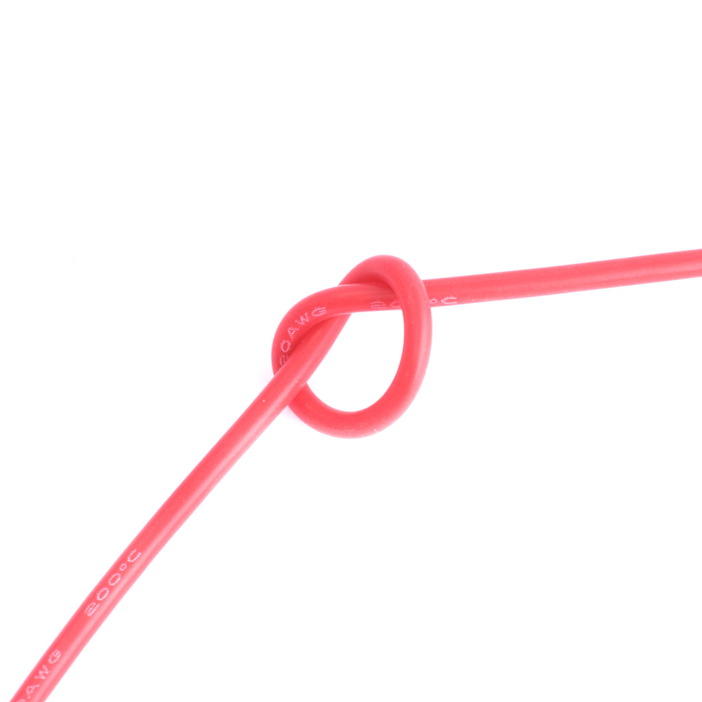 Силіконовий провід 20AWG (0.5mm²-100/0.08TS) червоний