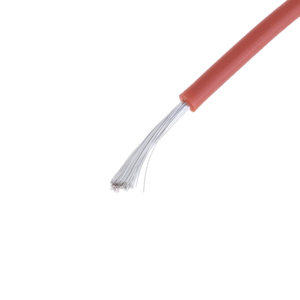 Силіконовий провід 20AWG (0.5mm²-100/0.08TS) коричневий