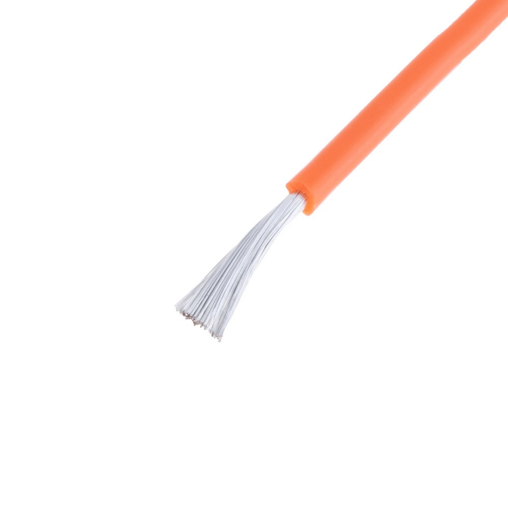 Силіконовий провід 20AWG (0.5mm²-100/0.08TS) помаранчевий