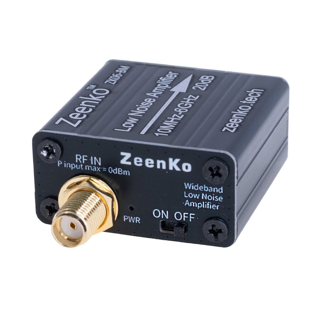 Підсилювач 20dB 10MHz-6GHz LNA (ZK06-BM – Zeenko)