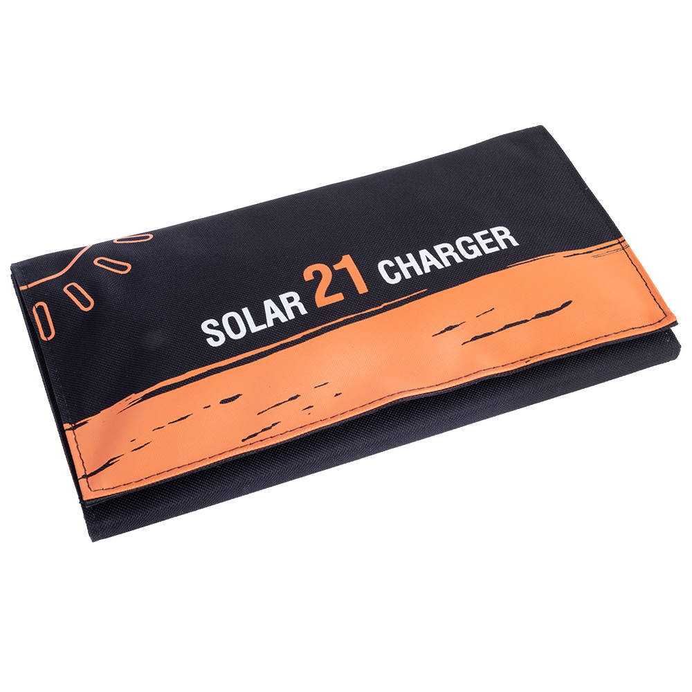 Портативний зарядний пристрій 20W 5V на сонячних модулях (Solar charger 21W 5V)