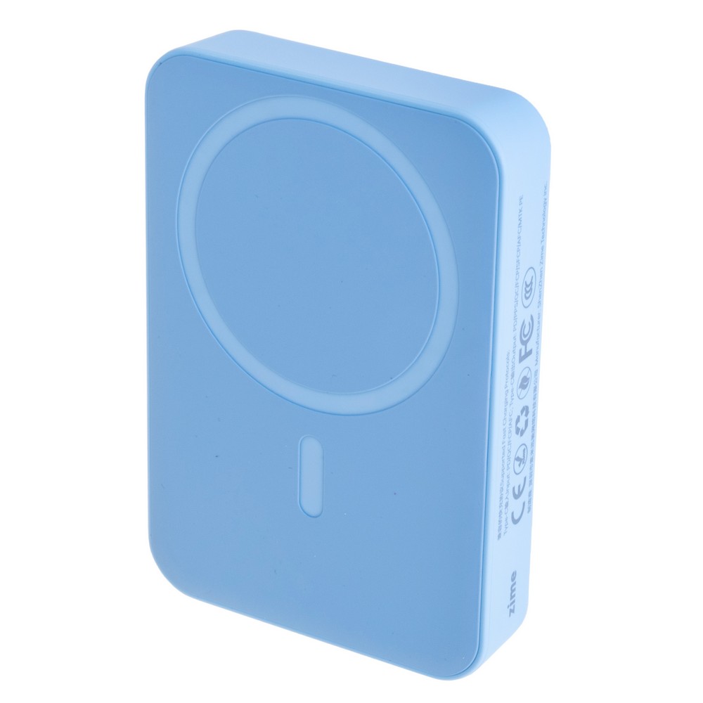 Power Bank 10000mAh 38.5Wh (6000mAh @ 5V/2A) 20W max Blue (WS-T156 – zime)