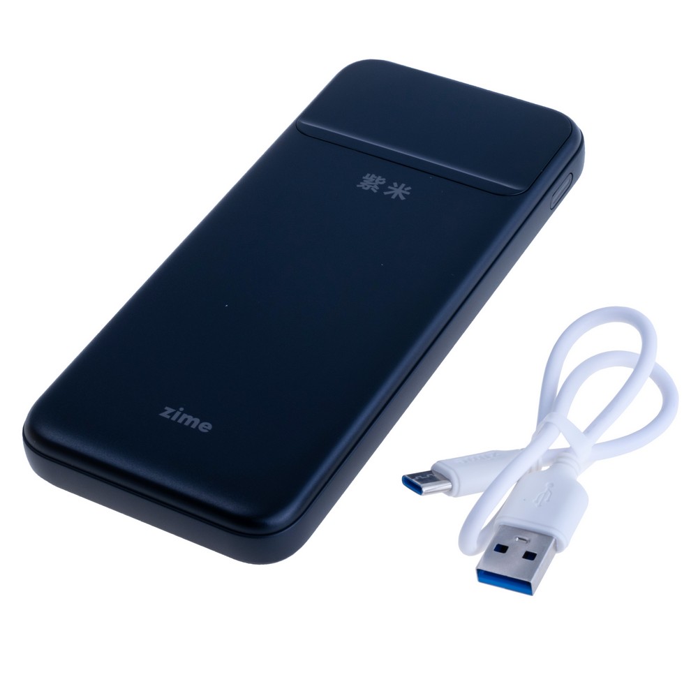 Power Bank 10000mAh 37Wh (6000mAh @ 5V/2A) 22.5W max Black (B225W2A1C-1W – zime)