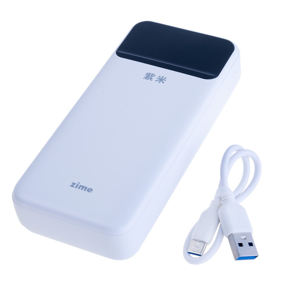 Power Bank 20000mAh 74Wh (12000mAh @ 5V/2A) 22.5W max White (B225W2A1C-2 – zime)