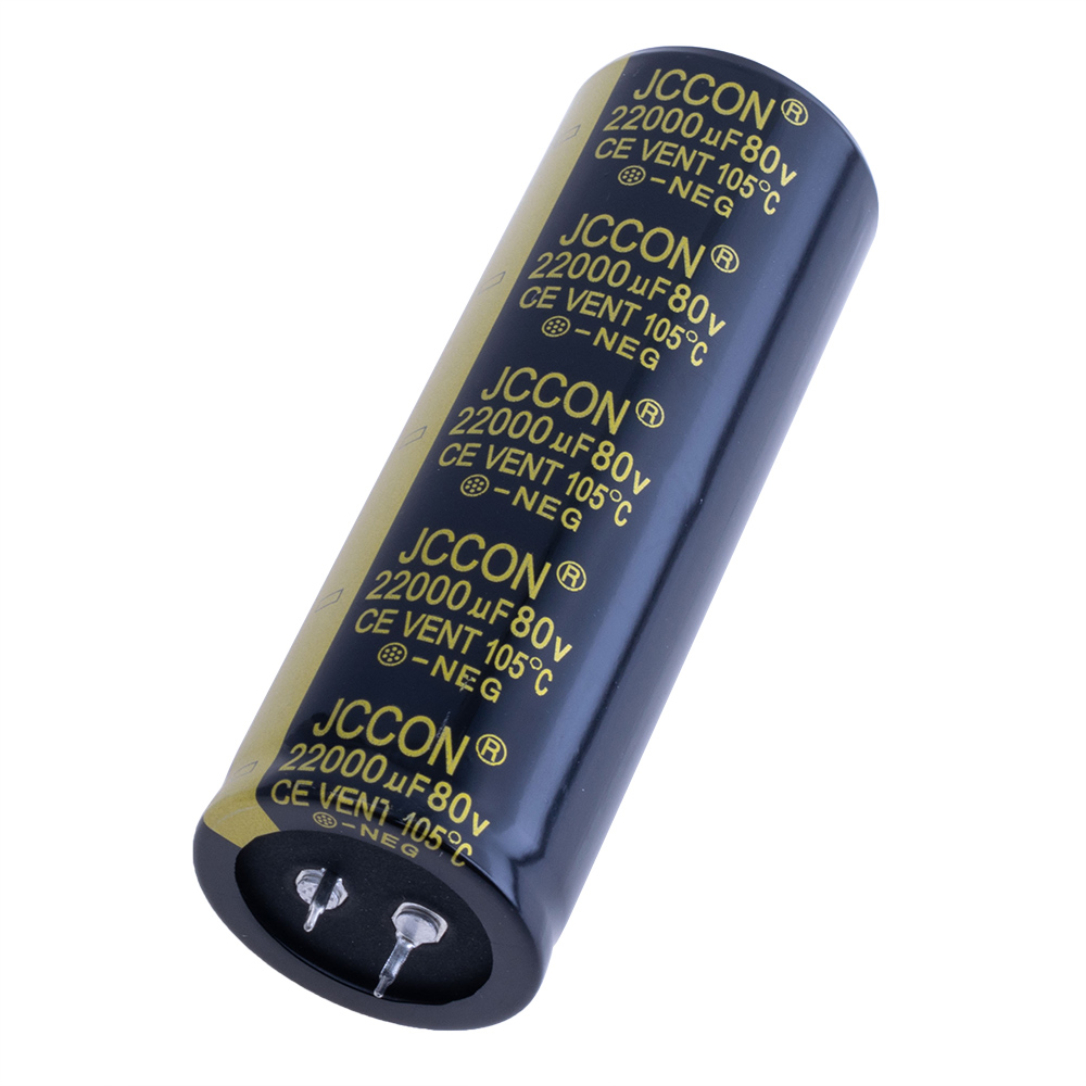 22000uF 80V 20% 35x100mm (J02A229M1KD35L100-JEC) (електролітичний конденсатор)