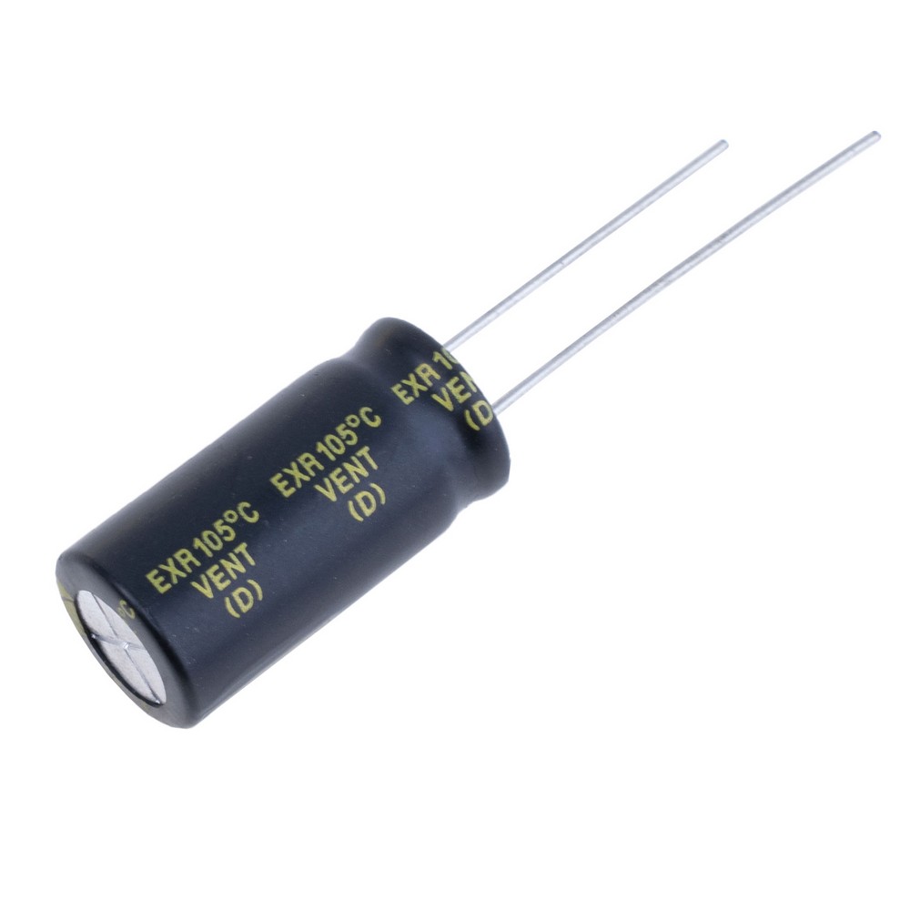 2200uF 10V EXR 10x21mm (low imp.) (EXR222M10B-Hitano) (електролітичний конденсатор низькоімпедансний)