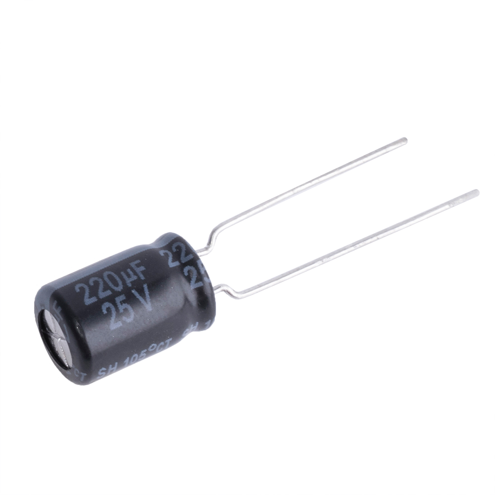 220uF 25V SH 8x11mm 105°C (SH025M0220A5S-0811-Yageo) (електролітичний конденсатор)