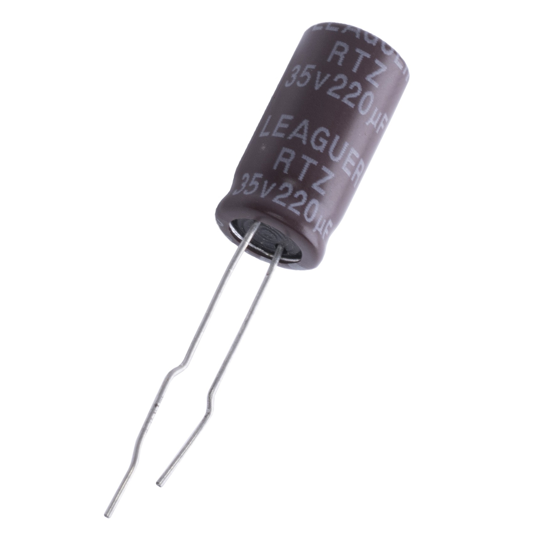 220uF 35V RTZ 8x16mm (low esr) (RTZ1V221M0816F-LEAGUER) (електролітичний конденсатор низькоімпедансний)