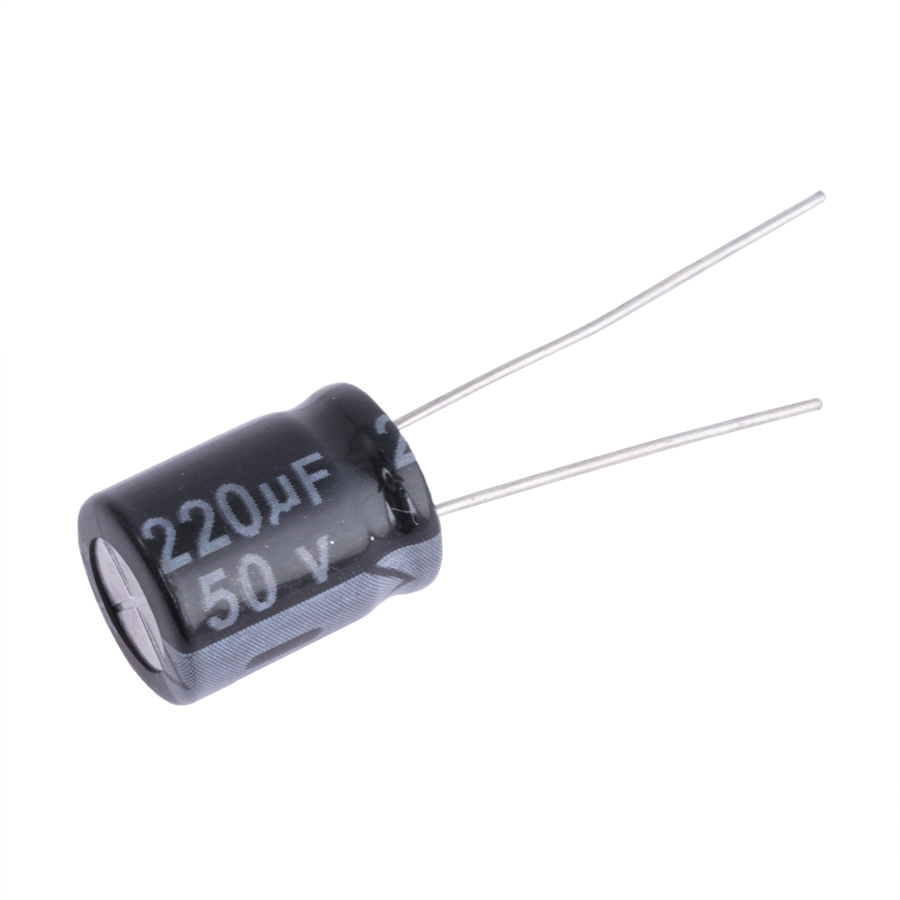 220uF 50V 10x12mm 105°C (Chongx) (електролітичний конденсатор)