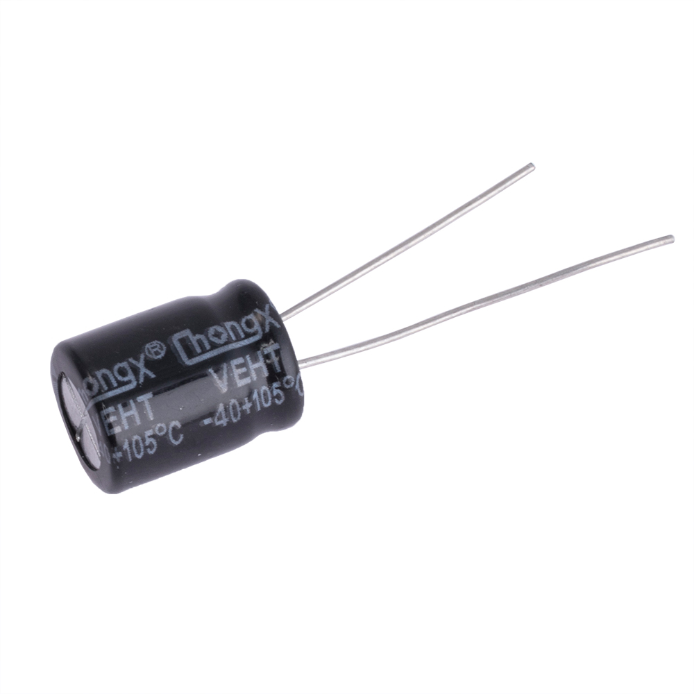 220uF 50V 10x12mm 105°C (Chongx) (електролітичний конденсатор)