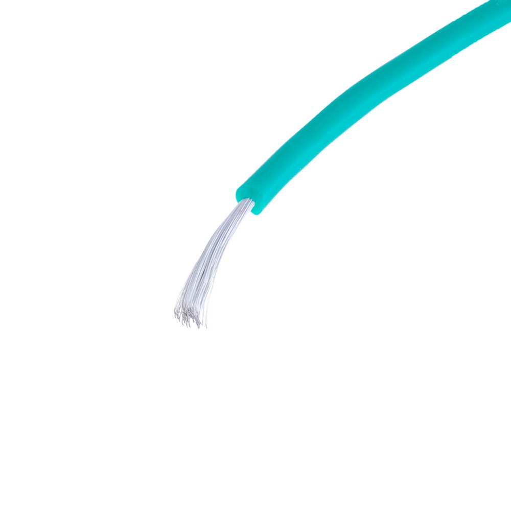 Силіконовий провід 22AWG (0.3mm² 60/0.08TS) зелений