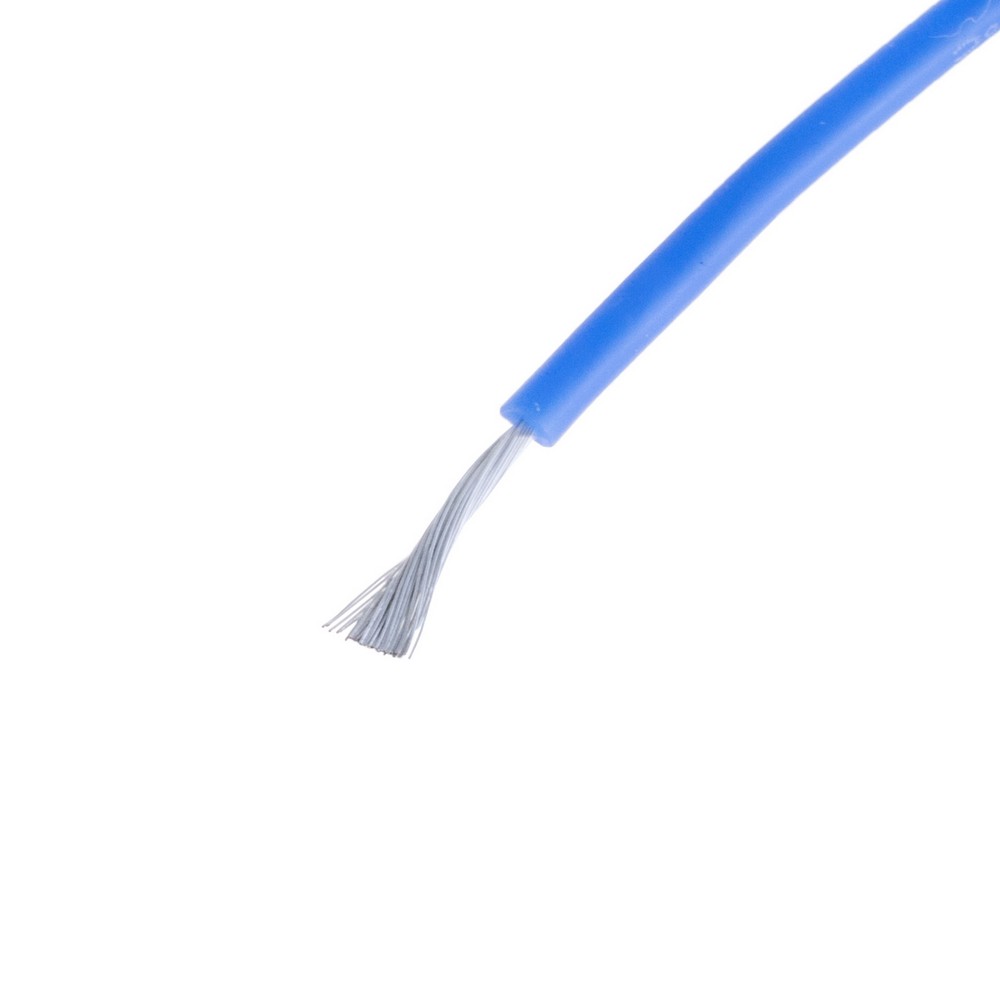 Силіконовий провід 22AWG (0.3mm² 60/0.08TS) синій
