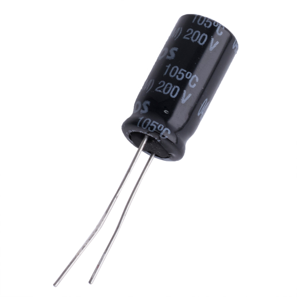 22uF 200V 10x20mm (B43851A2226M008-EPCOS) (електролітичний конденсатор)