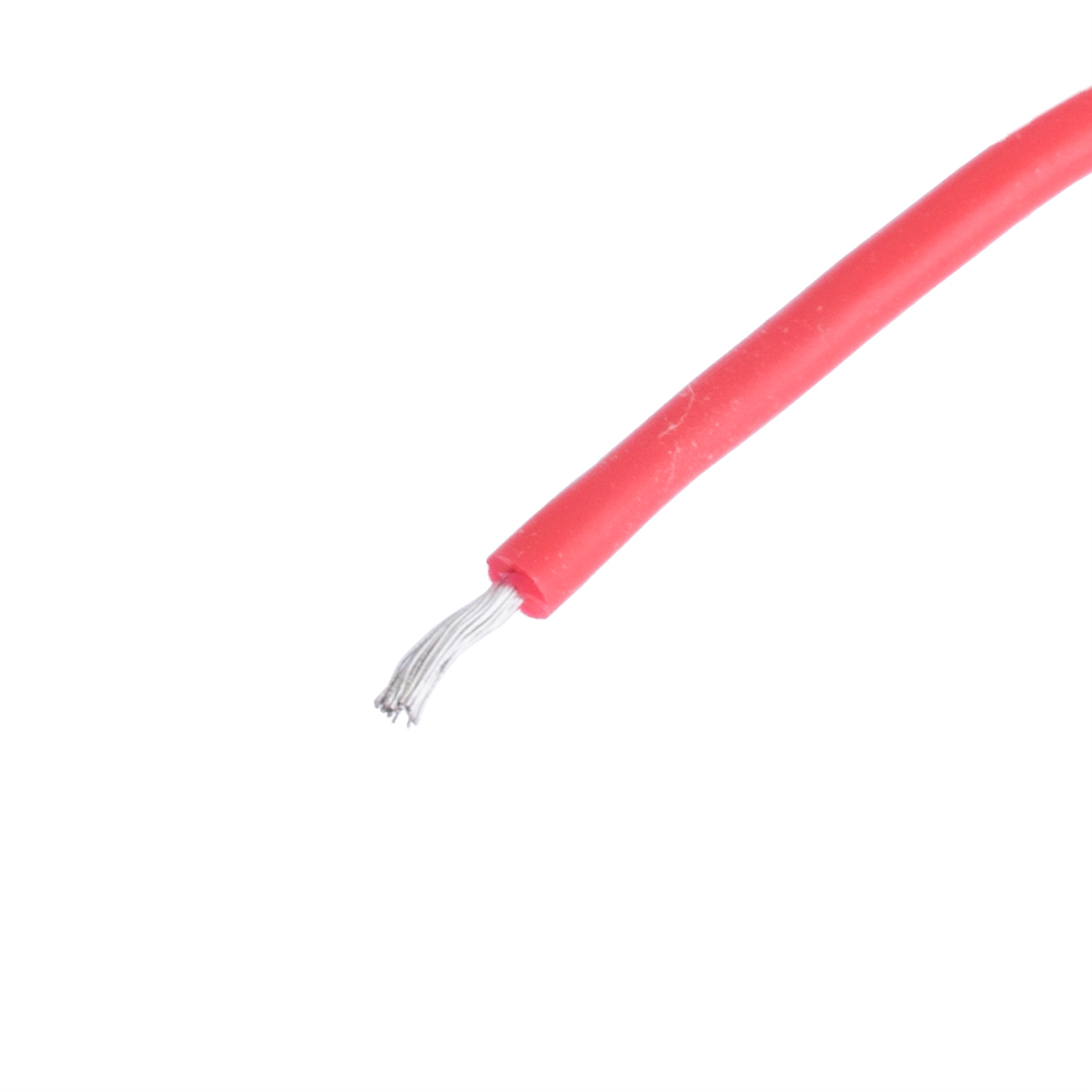 Силіконовий провід 24AWG (0.2mm²40/0.08TS) червоний